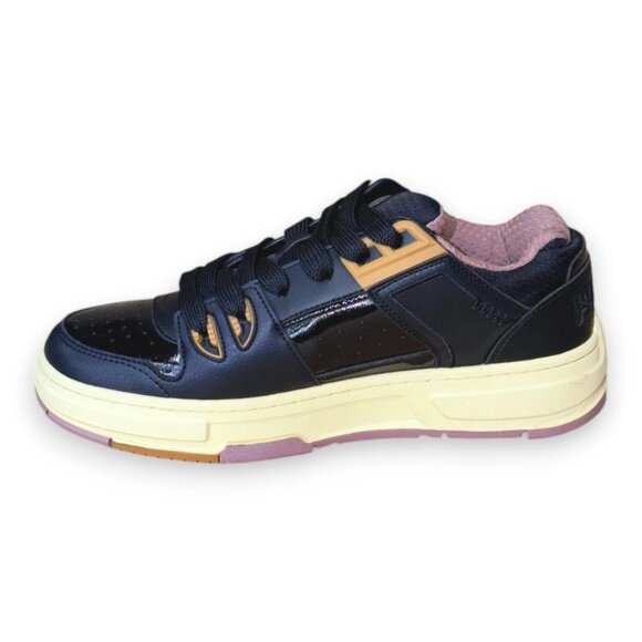 HUGO Yarrow Tenn Men's Sneakers Black Manmade Embossed Logo US 9 - Picture 1 of 6